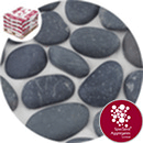 Shoreline River Pebbles - Dark Grey Granite 20-40mm - 2696